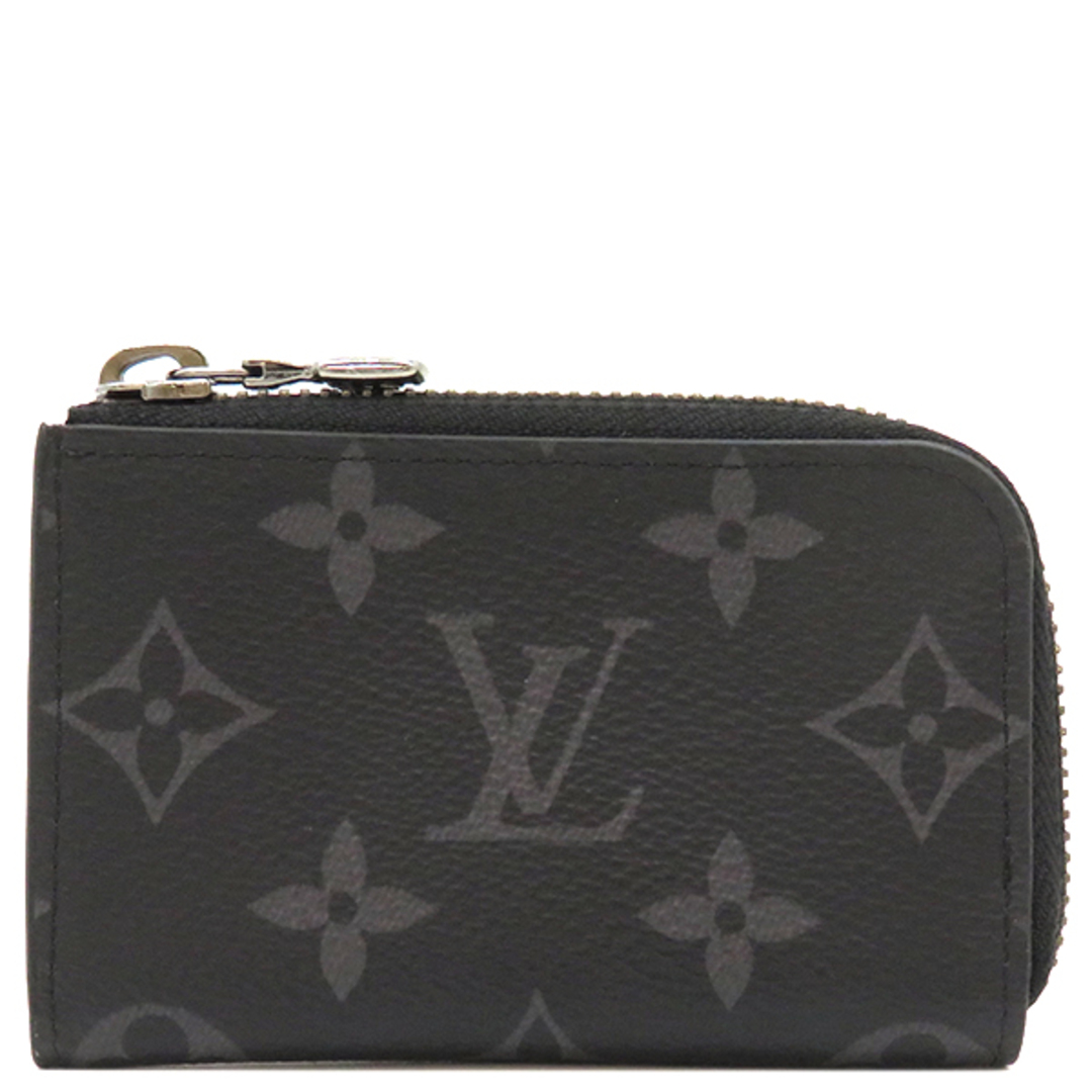 LOUIS VUITTON(ルイヴィトン)のルイヴィトン LOUIS VUITTON コインケース ポルトモネ ジュール モノグラムエクリプス モノグラムエクリプス シルバー金具 黒 グレー 小銭入れ  M63536 RFID【中古】 メンズのファッション小物(コインケース/小銭入れ)の商品写真