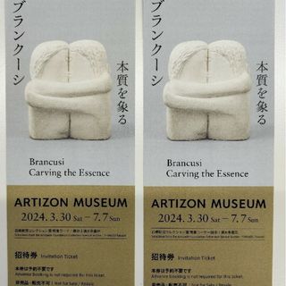 アーティゾン美術館　ブランクーシ展　チケット　２枚(美術館/博物館)