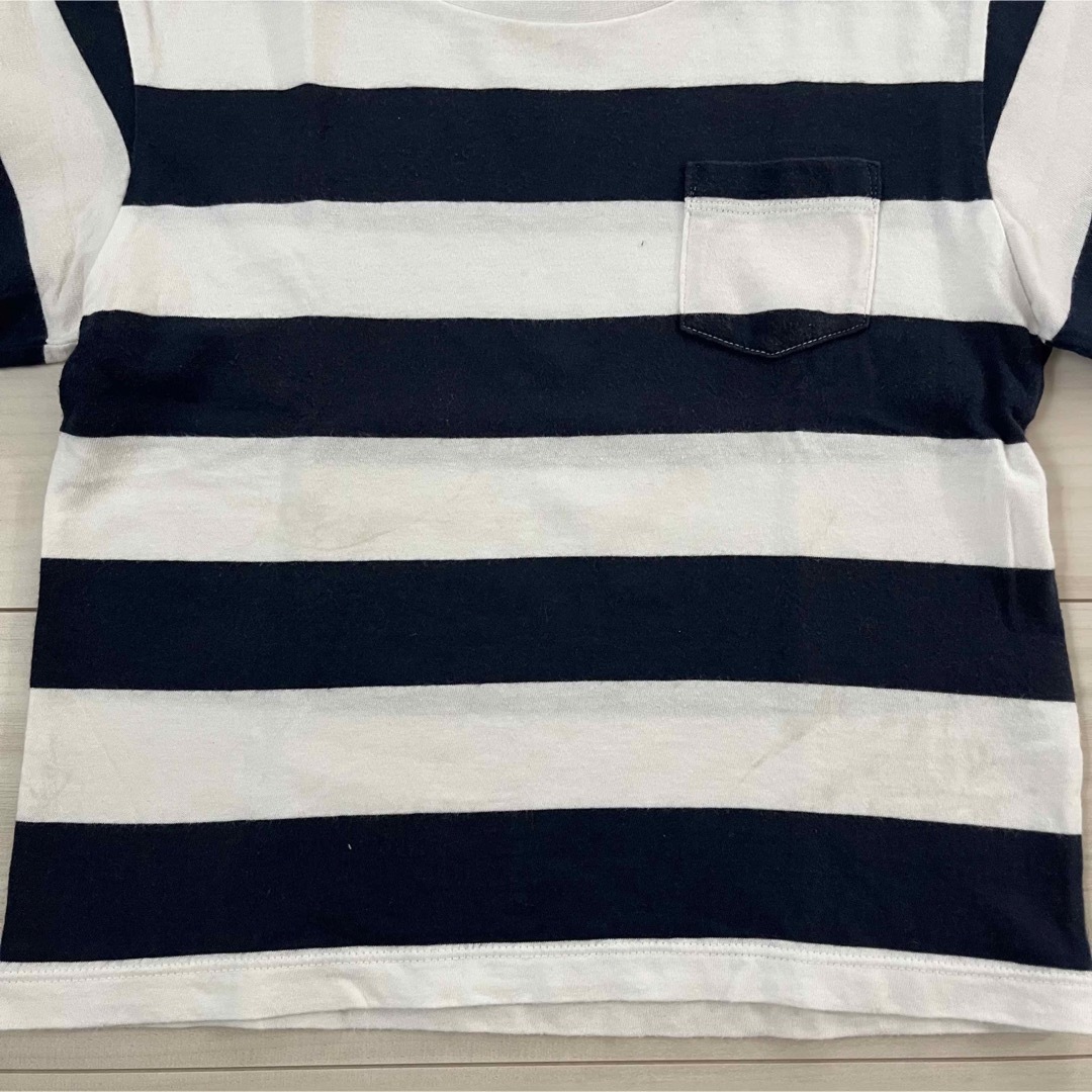 UNIQLO(ユニクロ)のユニクロ　半袖Tシャツ　110 キッズ　子供　女の子　男の子　UNIQLO 白黒 キッズ/ベビー/マタニティのキッズ服女の子用(90cm~)(Tシャツ/カットソー)の商品写真