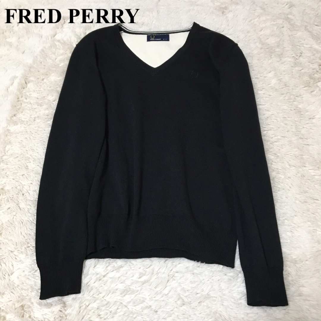 FRED PERRY(フレッドペリー)のフレッドペリー　ニット　バイカラー　 レディースのトップス(ニット/セーター)の商品写真