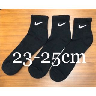 ナイキ(NIKE)のナイキ　ソックス　クウォーター　ブラック　23-25cm(ソックス)