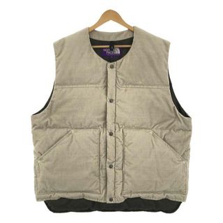 THE NORTH FACE PURPLE LABEL / ザノースフェイスパープルレーベル | Corduroy Down Vest / ND2259N コーデュロイ オーバー ダウンベスト | XL | ナチュラル | メンズ(ベスト)