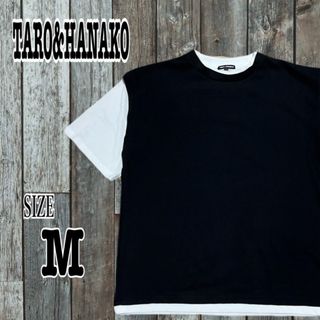 TARO&HANAKO メンズ 半袖Tシャツ Mサイズ 切替(Tシャツ/カットソー(半袖/袖なし))