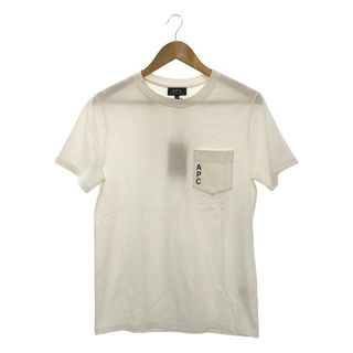 アーペーセー(A.P.C)の【美品】  A.P.C. / アーペーセー | ワンポイントロゴ ポケットTシャツ | XS | ホワイト | レディース(Tシャツ(半袖/袖なし))