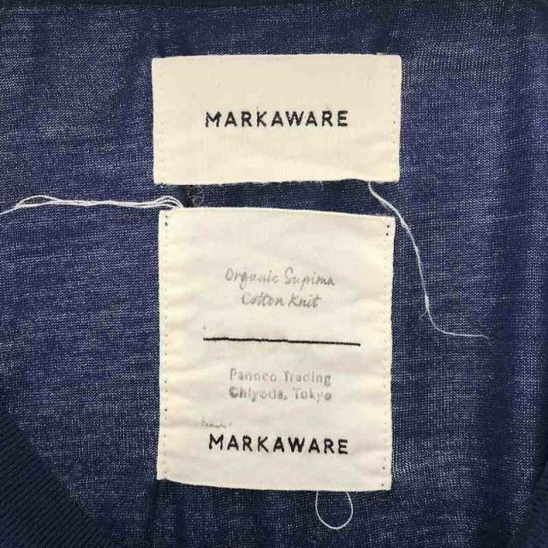 MARKAWEAR(マーカウェア)のMARKAWARE / マーカウェア | ORGANIC SUPIMA BIG TEE オーガニック スーピマコットン ビックTシャツ | 3 | ブルー | メンズ メンズのトップス(Tシャツ/カットソー(半袖/袖なし))の商品写真