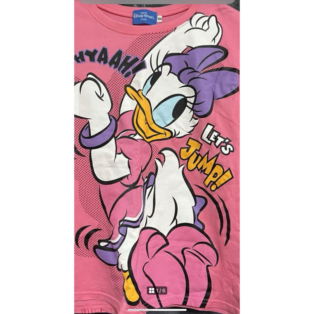 Disney(ディズニー)のディズニー　デイジー　Tシャツ   Sサイズ レディースのトップス(Tシャツ(半袖/袖なし))の商品写真