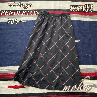 PENDLETON - vintage 70's〜 PENDLETON ウール スカート USA