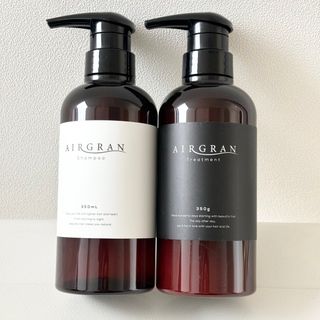 【新品】AIRGRANエアグラン ナチュラルストレートシャンプー&トリートメント(シャンプー/コンディショナーセット)