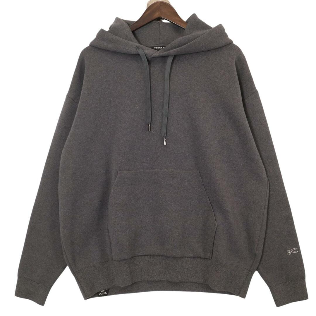 DENHAM(デンハム)のデンハム ｸﾞﾚｰ ｺｯﾄﾝ×ｶｼ×ﾎﾟﾘ PRM KNIT HOODY M メンズのトップス(その他)の商品写真