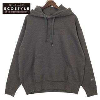 DENHAM - デンハム ｸﾞﾚｰ ｺｯﾄﾝ×ｶｼ×ﾎﾟﾘ PRM KNIT HOODY M