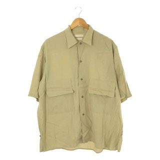 ヨーク(YOKE)のYOKE / ヨーク | 2021SS | HALF SLEEVES BIG FLAP SHIRT ハーフスリーブ ビッグフラップ ハーフスリーブシャツ | 2 | イエローベージュ | メンズ(Tシャツ/カットソー(半袖/袖なし))