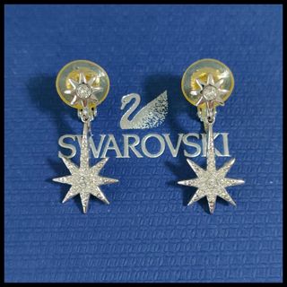 極美品　スワロフスキー　SWAROVSKI　イヤリング　イヤカーフ　スター　星