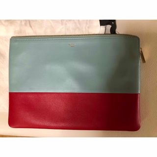 セリーヌ(celine)のCELINE セリーヌ　バイカラー　クラッチ　ポーチ(クラッチバッグ)