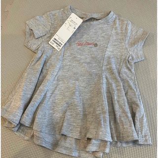 petit main - プティマイン　100 グレー　Tシャツ　半袖　夏服　新品未使用　チュニック