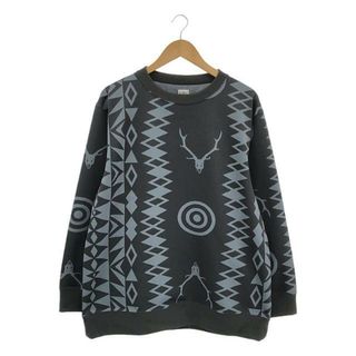 【美品】  South2West8 S2W8 / サウスツーウエストエイト | Crew Neck Sweat Shirt Poly Jq. Native S&T / クルーネック スウェットシャツ | S | グレー系 | メンズ(スウェット)