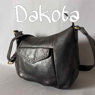 ダコタ(Dakota)のDakota ダコタ レザー ショルダーバッグ ブラック 黒(ショルダーバッグ)