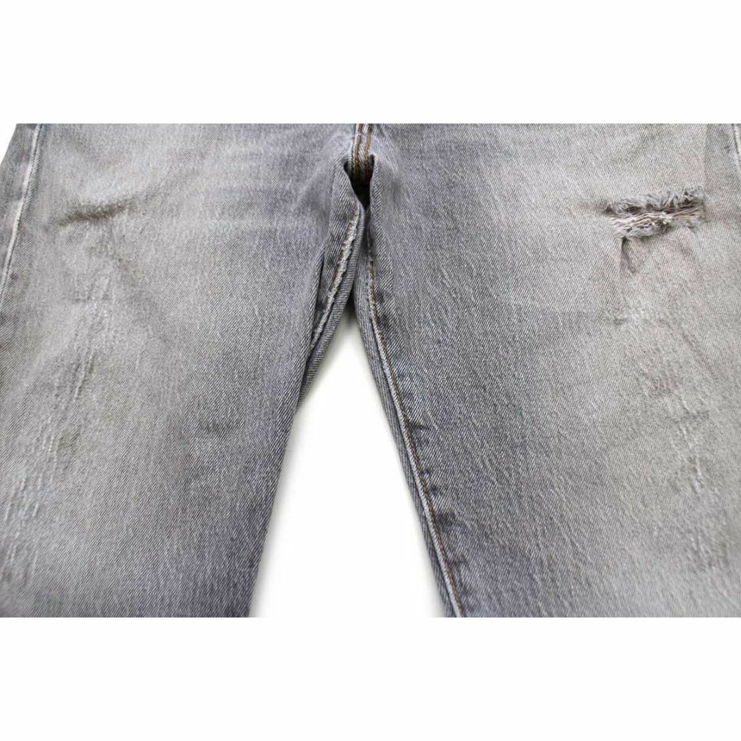 Levi's(リーバイス)のメキシコ製 Levi'sリーバイス 501 ストレッチ ダメージ 先染め グレー デニムパンツ フェード w33 L32★SDP2597 ジーンズ ストレート メンズのパンツ(デニム/ジーンズ)の商品写真