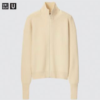 UNIQLO - ユニクロU メリノブレンドフルジップセーター ドライバーズニット L