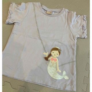 プティマイン(petit main)のプティマイン　100 ラベンダー　パープル　マーメイド　Tシャツ　半袖　夏服(Tシャツ/カットソー)