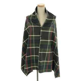 エンジニアードガーメンツ(Engineered Garments)の【美品】  Engineered Garments / エンジニアドガーメンツ | Button Shawl - Big Plaid Hv Flannel / フランネル ボタンショール ストール / ユニセックス | green(ストール/パシュミナ)