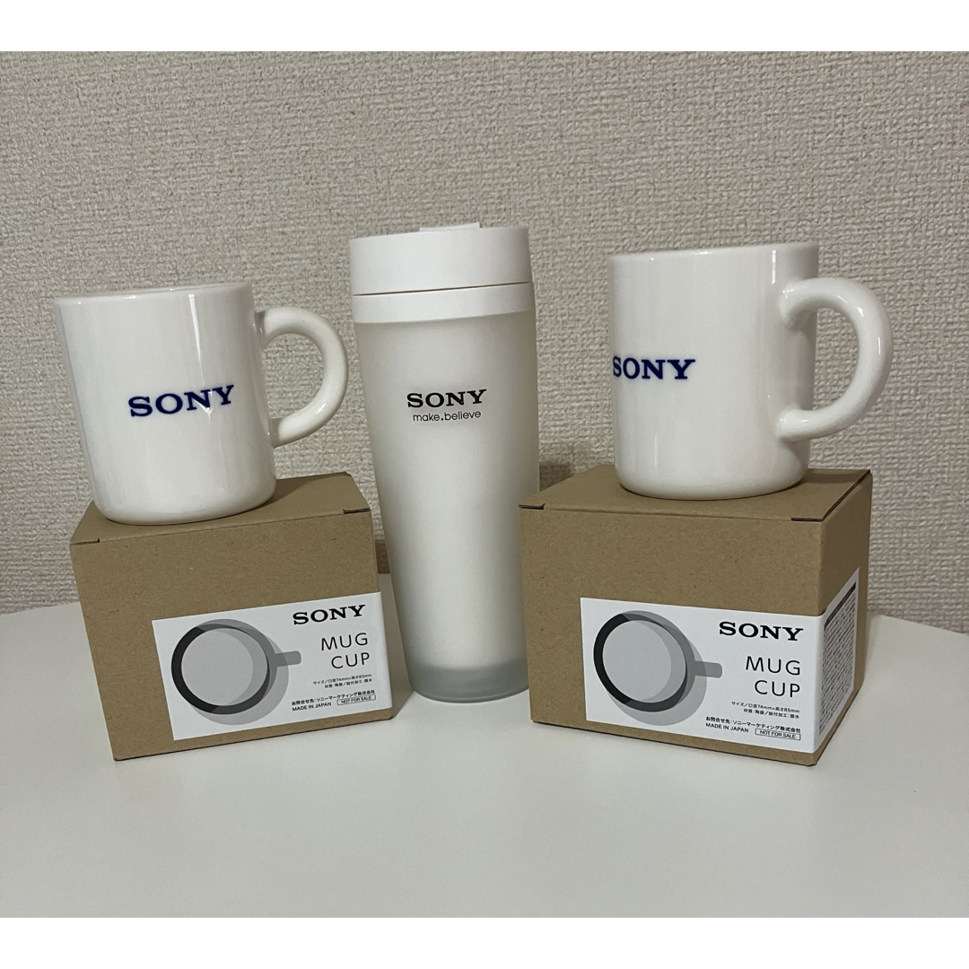 SONY(ソニー)の新品/非売品❗️SONY/ソニー オリジナルマグカップ&タンブラー3点セット インテリア/住まい/日用品のキッチン/食器(タンブラー)の商品写真