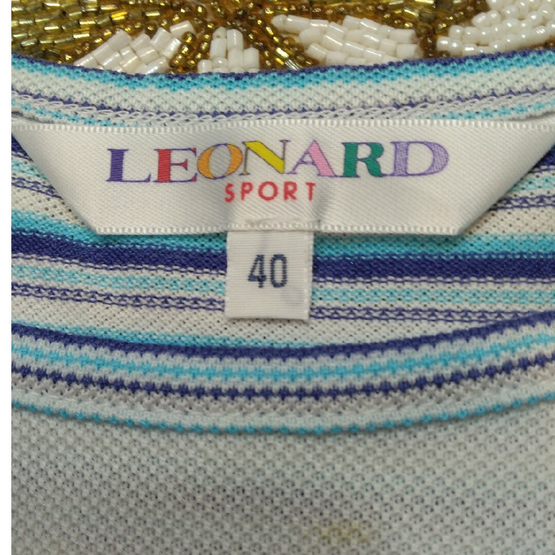 LEONARD(レオナール)のLEONARD👚カットソー👚40サイズ👚 レディースのトップス(カットソー(半袖/袖なし))の商品写真