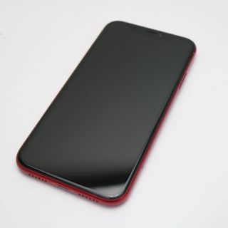 アイフォーン(iPhone)の新品同様 SIMフリー iPhoneXR 64GB レッド RED 白ロム  M888(スマートフォン本体)