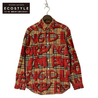 バーバリー(BURBERRY)のバーバリー 8002928 ﾚｯﾄﾞ ﾉｳﾞｧﾁｪｯｸ ｸﾞﾗﾌｨｯｸ ﾌﾟﾘﾝﾄｼｬﾂ S(その他)