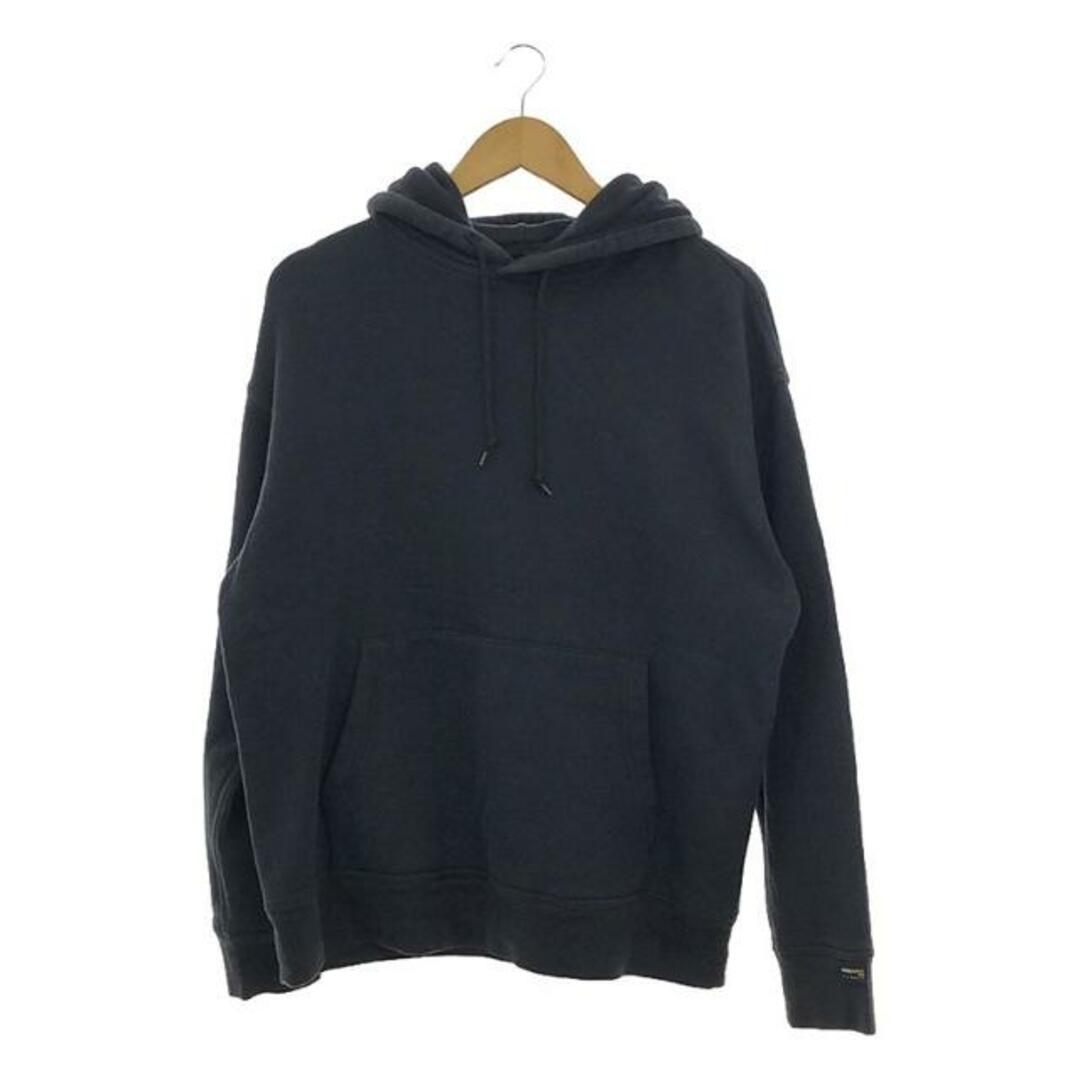 N.HOOLYWOOD(エヌハリウッド)のN.HOOLYWOOD / エヌハリウッド | HOODED SWEATSHIRT コットン ナイロン コーデュラファブリック プルオーバー スウェットパーカー | 40 | ブラック | メンズ メンズのトップス(スウェット)の商品写真