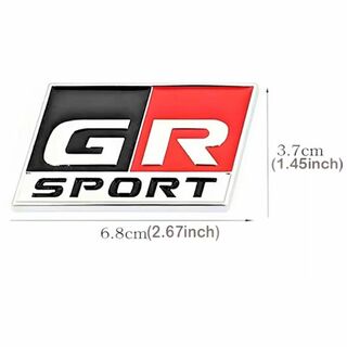 トヨタ GRスポーツ用 アルミ製カーエンブレム（１枚）　　　（＃047）(車外アクセサリ)