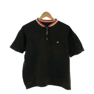 VINTAGE / ヴィンテージ古着 | CCジップ ハーフジップ 半袖スウェット Tシャツ | ブラック | メンズ(Tシャツ/カットソー(半袖/袖なし))