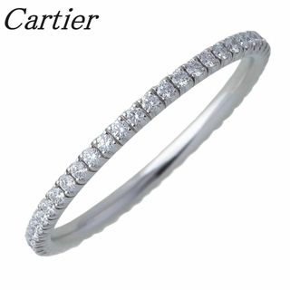 カルティエ(Cartier)のカルティエ エタンセル ダイヤ リング フルエタニティ #52 幅1.5mm AU750WG フルサークル 箱 保証書(2023年) 新品仕上げ済 Cartier【16415】(リング(指輪))