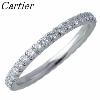 カルティエ(Cartier)のカルティエ エタンセル ダイヤ リング フルエタニティ #49 幅2.0mm 750WG フルサークル 箱 保証書(2010年) 新品仕上げ済 Cartier【16772】(リング(指輪))