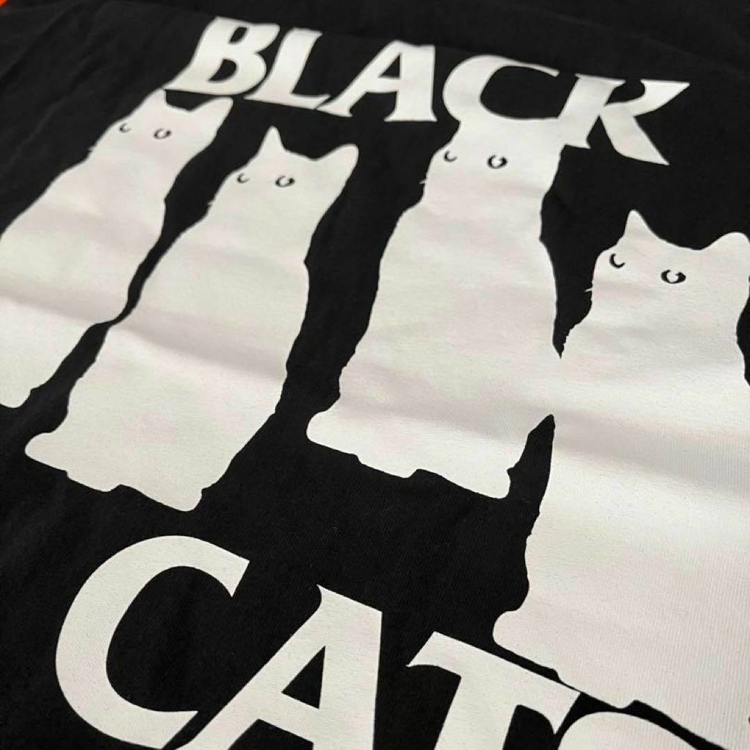 BLACK CAT SHORT SLEEVE  韓国 日本未入荷 XL メンズ メンズのトップス(Tシャツ/カットソー(半袖/袖なし))の商品写真