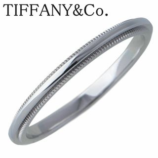 ティファニー(Tiffany & Co.)のティファニー ミルグレイン リング トゥギャザー 16.5号 幅2.0mm PT950 新品仕上げ済 TIFFANY【16938】(リング(指輪))