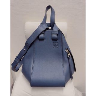 LOEWE - 【美品】LOEWE ロエベハンモックスモール　シーズナルカラー　マリン　ネイビー