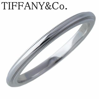 ティファニー(Tiffany & Co.)のティファニー ミルグレイン リング トゥギャザー 15号強 幅2.0mm PT950 新品仕上げ済 TIFFANY【16969】(リング(指輪))