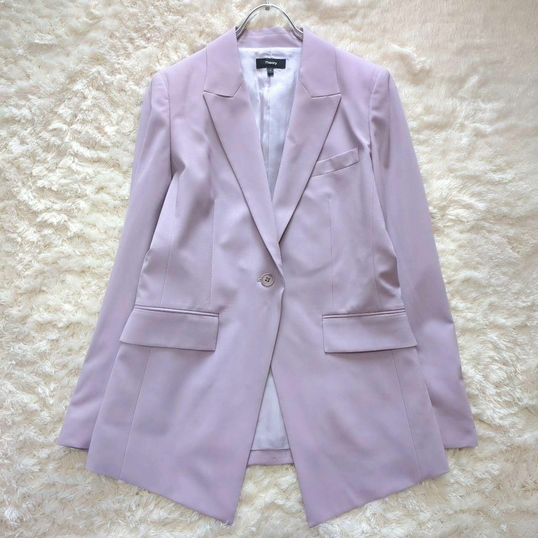 極美品⭐︎セオリー パンツスーツ セットアップ 限定カラー 薄紫 定価6.3万円 極美品⭐︎セオリー パンツスーツ セットアップ 限定カラー 薄紫 定価6.3万円