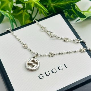 グッチ(Gucci)のグッチ　ネックレス　インターロッキング　フラワーチェーン　ボールチェーン(ネックレス)