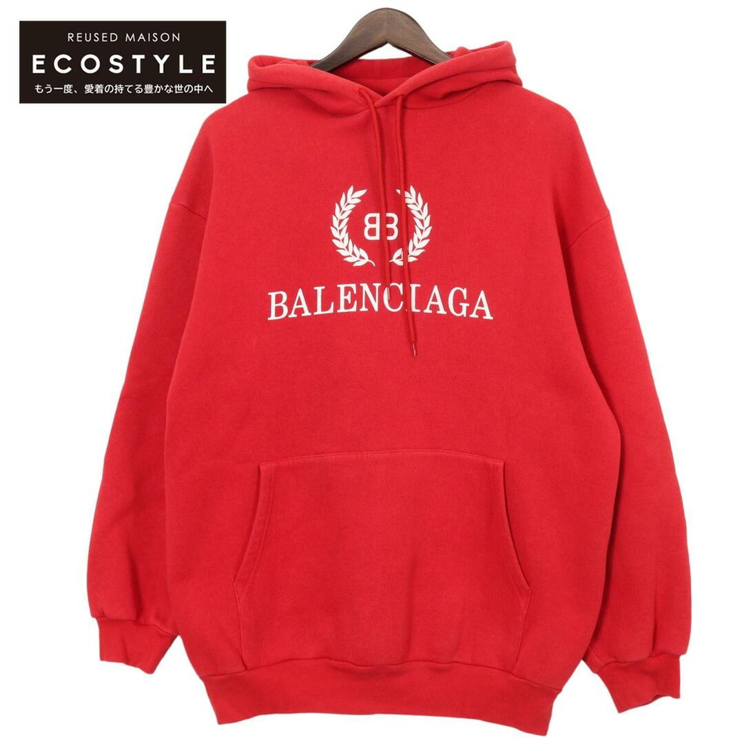 Balenciaga(バレンシアガ)のバレンシアガ 547765 レッド BBエンブレムロゴ パーカー M メンズのトップス(その他)の商品写真