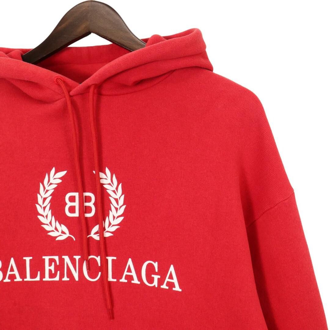 Balenciaga(バレンシアガ)のバレンシアガ 547765 レッド BBエンブレムロゴ パーカー M メンズのトップス(その他)の商品写真