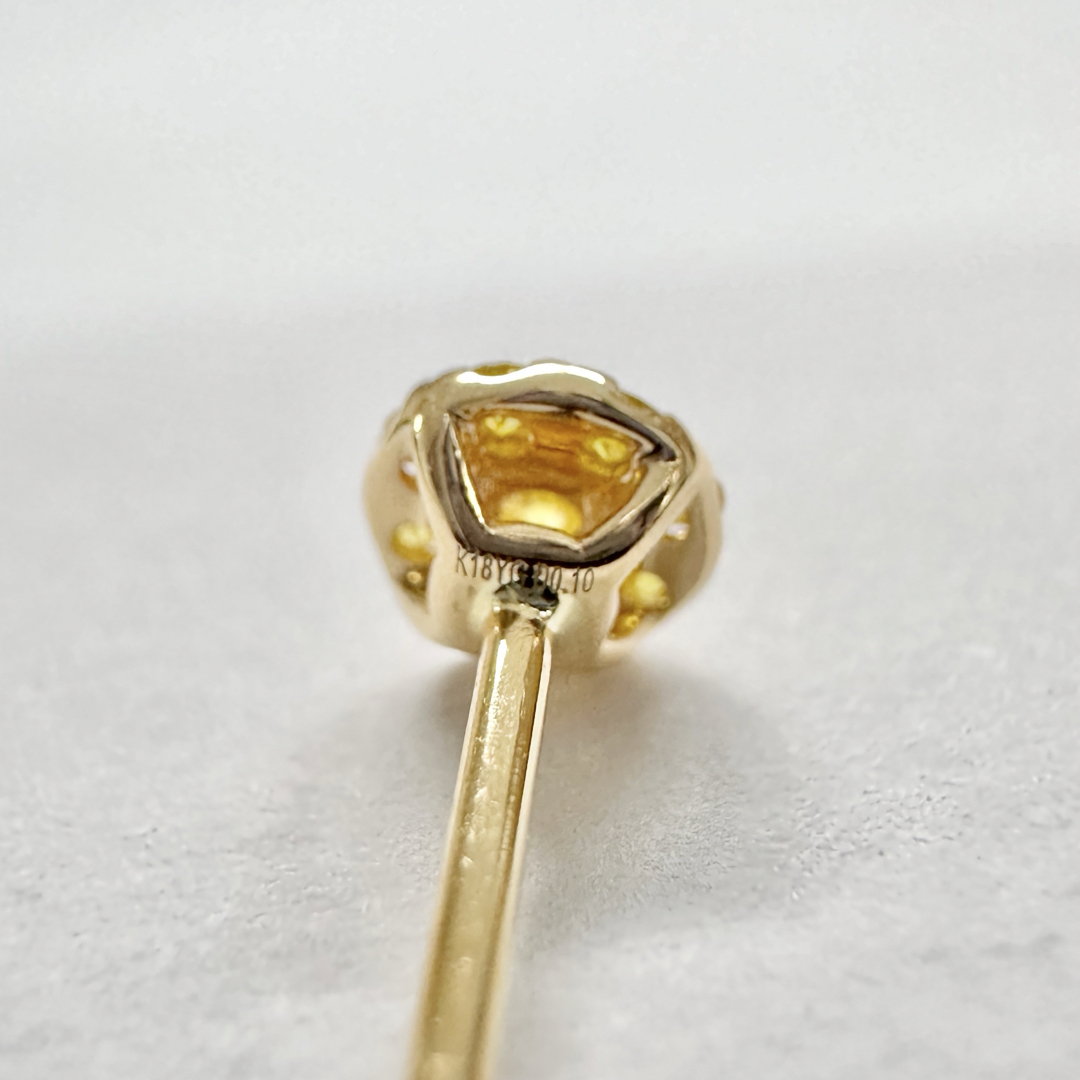 希少1点もの✨K18YG 天然イエローダイヤモンド 合計0.2ct ピアス 希少1点もの✨K18YG 天然イエローダイヤモンド 合計0.2ct ピアス