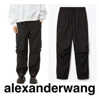 アレキサンダーワン(Alexander Wang)のalexanderwang ナイロンロゴジャカードトラックパンツ(カジュアルパンツ)