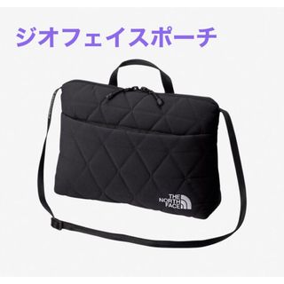 ザノースフェイス(THE NORTH FACE)の【新品未使用タグ付】ノースフェイス ジオフェイスポーチ NM32356  黒(その他)