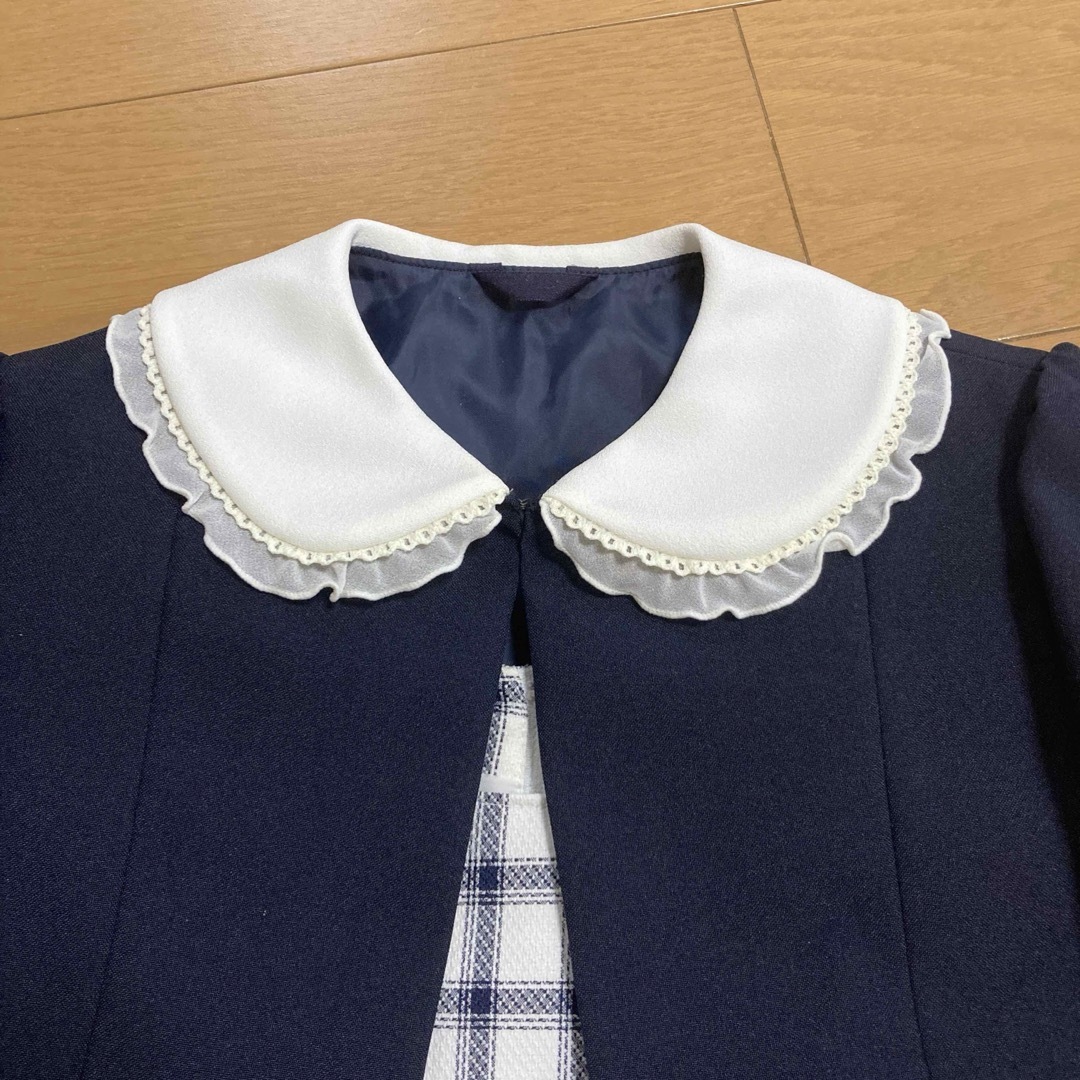 フォーマル　女児130 ジャケットとワンピースのセット入学式、発表会 キッズ/ベビー/マタニティのキッズ服女の子用(90cm~)(ワンピース)の商品写真