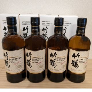 ニッカウイスキー(ニッカウヰスキー)のニッカ　竹鶴　700ml　逆輸入品　×　4本(ウイスキー)