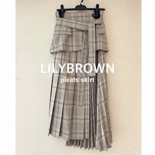 リリーブラウン(Lily Brown)の【LILYBROWN】2WAYプリーツスカート(ロングスカート)