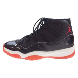 ナイキ(NIKE)のNIKE ナイキ スニーカー 130245-062 【観賞用】 Air Jordan 11 AJ11 OG Playoffs 1995 エアジョーダン OG プレーオフ スニーカー ブラック系 レッド系 27.5cm【中古】(スニーカー)