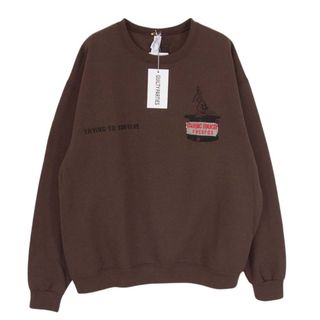 ワコマリア(WACKO MARIA)のWACKO MARIA ワコマリア 23AW 23FW-WMC-SS10 CREW NECK SWEAT SHIRT TYPE-2 クルーネック スウェット US規格 JERZEESボディー ブラウン系 L【美品】【中古】(スウェット)