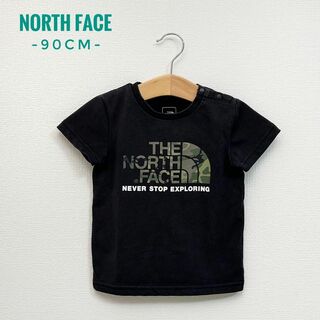 ザノースフェイス(THE NORTH FACE)の✨美品✨THE NORTH FACE　半袖Tシャツ　迷彩柄　ブラック　90cm(Tシャツ/カットソー)